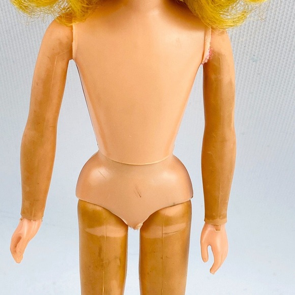 Vintage Dramatic Living Skipper Doll & Swimsuit Rooted Lashes Marked Mattel 1969 - Picture 4 of 12
